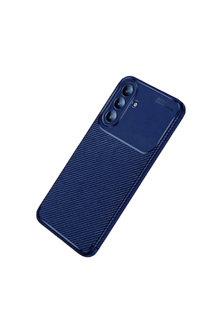 Samsung Galaxy S26 Auto Focus Karbon Kapak - Lacivert Düz Renkli