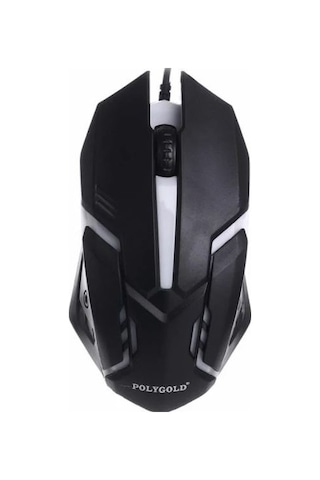Owwotech Polygold OW-883 Işıklı Kablolu Oyuncu Mouse
