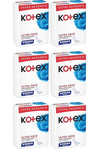 Kotex Ultra Quadro Süper Gece 6 x 16'lı