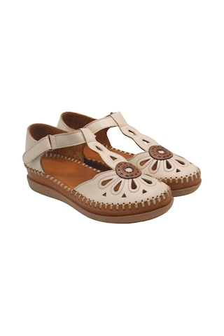Kadın Comfort Deri Sandalet Bej 18793505y Bej
