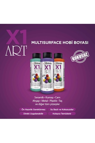 Polisan X1 Art Multisurface Hobi Boyası Vişne 120 ML