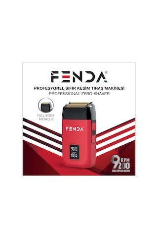 Fenda Profesyonel Sıfır Kesim Tıraş Makinesi Kırmızı Fndsklks0008rd
