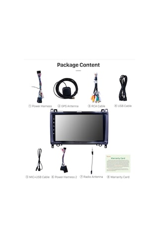 Mercedes Benz B200/ A-class W169 / B-class W245 Multimedya Navigasyon Usb Kamera Carplayer 4 Ram