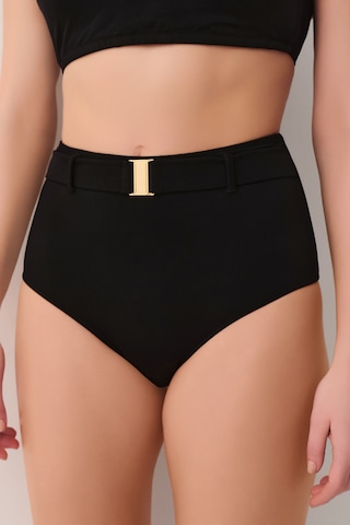 Suwen Yüksek Bel Kemerli Bikini Alt Sbn26550012 Siyah