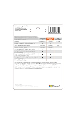 Mıcrosoft 365 Bireysel Türkçe