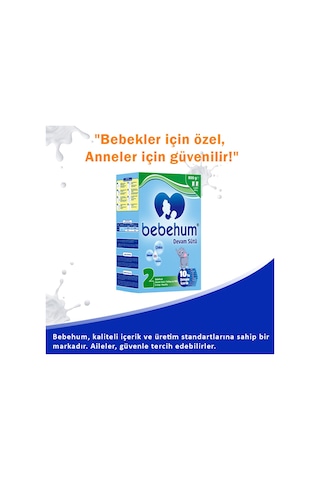 Bebehum 2 Numara Devam Sütü 6-9 Ay 800 gr x 8 Adet