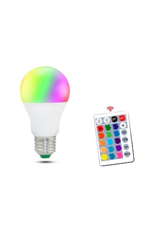 E27 Smart Uzaktan Kumanda Rgb Led Ampul 16 Renk Değiştirme Magic