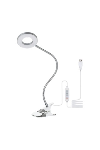 Hallow Tomshine Klipsli Usb Masa Lambası Ve Ayarlanabilir 3 Renk Modlu