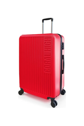 Coral High Abs Kırmızı Büyük Boy Valiz 16448 Kırmızı
