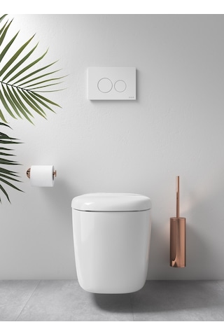 VitrA Origin Duvardan Tuvalet Fırçalığı Bakır A4489426