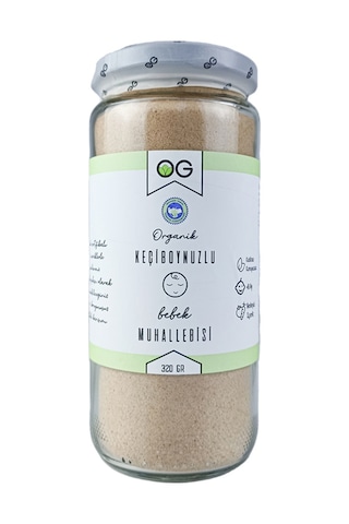 OG natural Organik Keçiboynuzlu Bebek Muhallebisi Karışımı 320 G +8 Ay