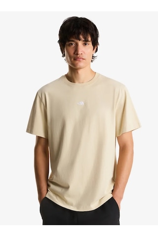 The North Face Nf0a8gqe-dom Essential Center Logo Relaxed Short Erkek T-shirt Bej
