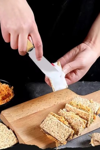 6'lı Ahşap Saplı Kahvaltı Bıçağı Seti Sos Sürme Bıçağı