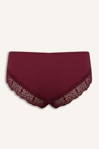 Defacto Dantel Detaylı Ribana 2li Hipster Külot G8362ax26spbr115 Bordo-br115