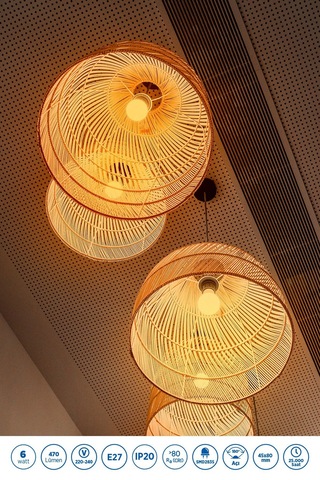 Rtl09121-10 Rother G45 Led Ampul 6w E27 470 Lümen 3000k Sarı Işık Enerji Tasarruflu Ampul 10 Adet