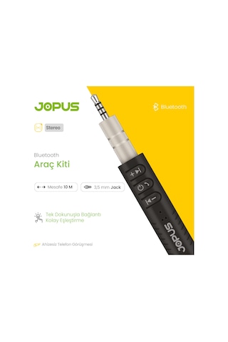 JOPUS Bluetooth Araç Kiti AUX 3.5mm Jack
