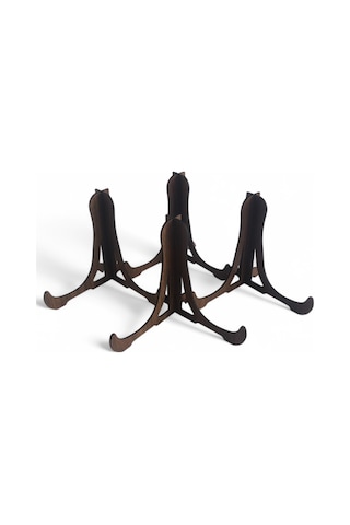 Tabak Ve Süs Levhaları Gerçek Ahşap 4'lü Teşhir Ayağı 16x16 Stand