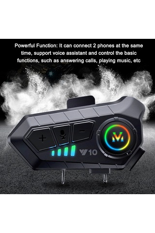 Padalink Bt5.3 Motosiklet Kask Kulaklığı - Gürültü Önleme, Su Geçirmez, 30 Saat Çalışma, Çift Telefon Bağlantılı, Otomatik Cevaplama