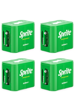 Sprite Gazoz Limon Aromalı 250 Ml X 24 Adet