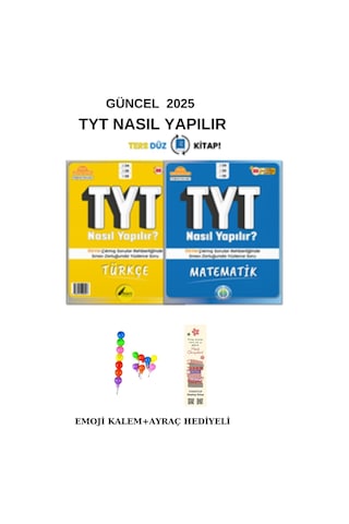 Tonguç Tyt Ters Düz Türkçe - Matematik Sb. 2025 Emoji Kalem + Ayraç Hediyeli Yeni Ürün