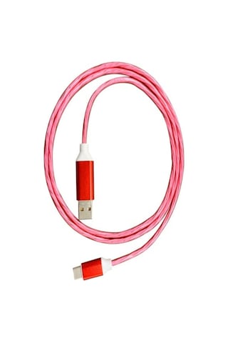 İThink  K80C Type-c Işıklı Kablo Kırmızı