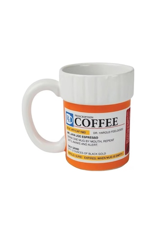 Honmex Seramik İlaç Şeklinde Kahve Fincanı, Özel Reçete Stili, Yenilikçi Tasarım Bardak