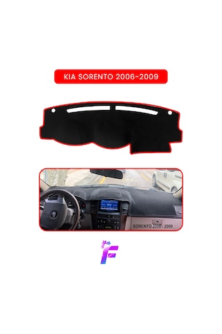 Kıa Sorento 2006-2009 Araca Özel Torpido Örtüsü Ön Göğüs Kılıfı Tam Koruma Oto Aksesuar Td9 Kırmızı