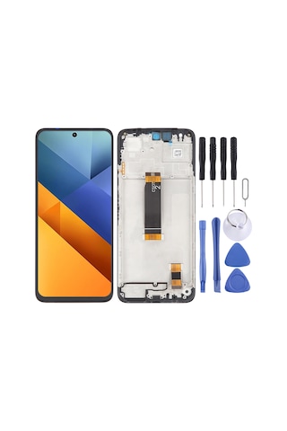 Xiaomi Poco M6 4g Lcd Ekran Sayısallaştırıcı Çerçeve İle Tam Montaj