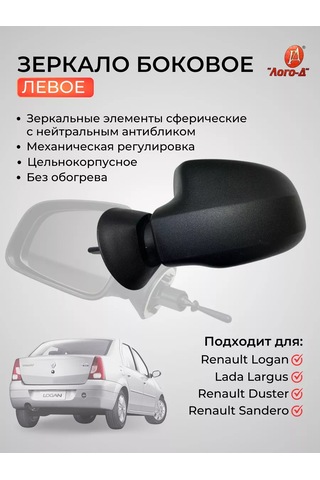 Avtomarket Zapcast' Lada Renault Logan Duster Sandero Yan Dikiz Aynası 141343123
