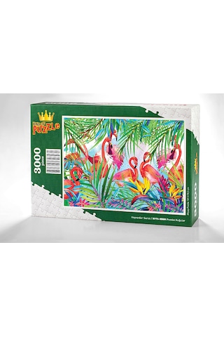 King Of Puzzle Flamingolar Ahşap Puzzle 3000 Parça