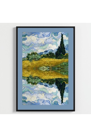 Besay Yansıma Duvar Posteri-modern Sanat Estetik Dekoratif A2 Çerçevesiz