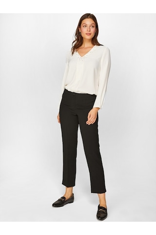 Faik Sönmez Slim Fit Krep Pantolon Siyah