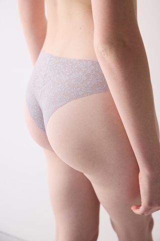 Penti Invisible Lazer Kesim Lacy Dantel Gri Brazilian Külot