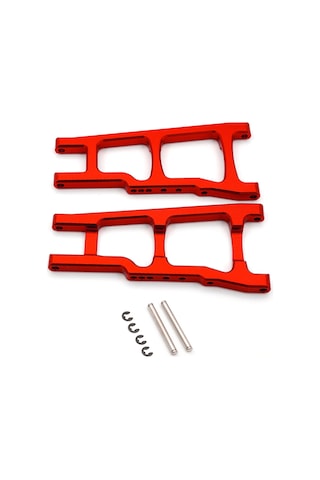 Samdoo Traxxas Slash/stampede/rustler 4wd İçin Alüminyum Arka Süspansiyon Kolleri Kırmızı 2 Adet - 3655x Yerine Geçer