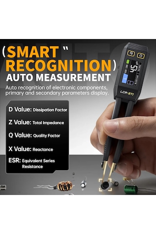 Fnırsı Lcr-st1 Akıllı Cımbız Lcr Smd Esr Mini Test Cihazı Direnç Kapasite Lcr-st1-bag