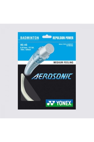 Yonex Bg Aerosonic Badminton Kordajı Beyaz 10 M
