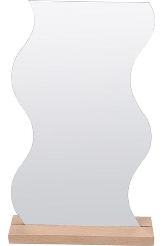 Unichrome Asimetrik Ahşap Makyaj Aynası