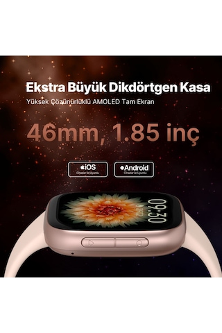 Ttec 2S14WV1 Tempus Pro 46 MM Amoled Ekranlı Dikdörtgen Kasa Akıllı Saat