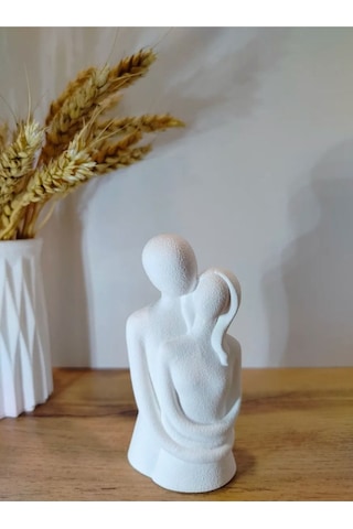 Soyut Sevgi Heykeli Minimalist & Anlam Yüklü Dekoratif Figür