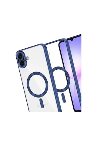 Galaxy Uyumlu- A07 4g Kross Magneticsafe Kapak - Lacivert Çok Renkli