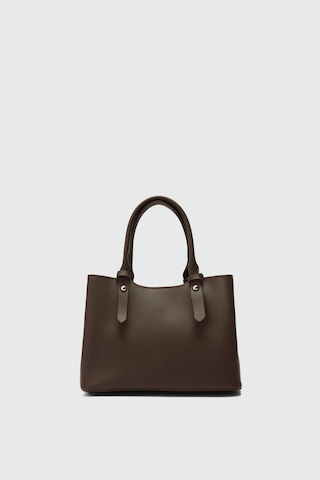 Doop Omuz Çantası Kahve Kahverengi - Siyah - Bej