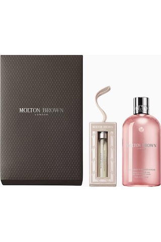 Molton Brown Delicious Rhubarb-rose Lüks Banyo Ve Duş Jeli Hediye Seti Duş Jelleri 300 Ml