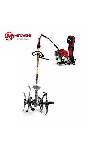 Mitashi Pro ST20 52CC 2 Zamanlı Benzinli Bahçe Çapa Makinesi Toprak Freze Profesyonel Güçlü Motor