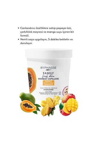 Byphasse Family Fresh Meyveli Nemlendirici Saç Maskesi 250 ML