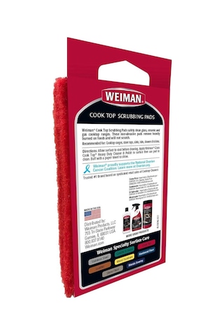 Weiman Cam Setüstü Ocak  Temizliği Ovma Süngeri 3 Adet