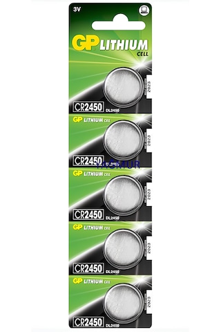 5 Adet 5li Kumanda Pili Cr 2450