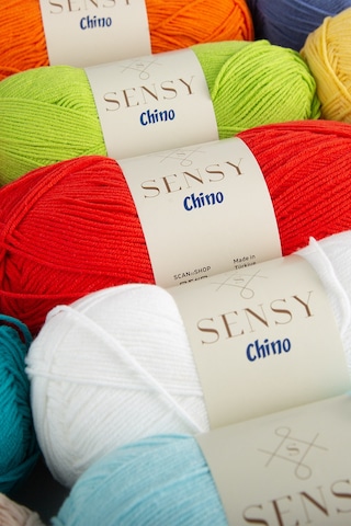 Sensy Chino El Örgü İpi Amigurumi İp Kazak Bluz Hırka Yelek İp Tunik İpi Portakal 100 Gr - 330 M
