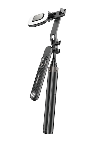 Lenyes Lph103 Çok Fonksiyonlu Sabitleyici Ayrılabilir Bluetooth Kumandalı Tripod Selfie Çubuğu Siyah