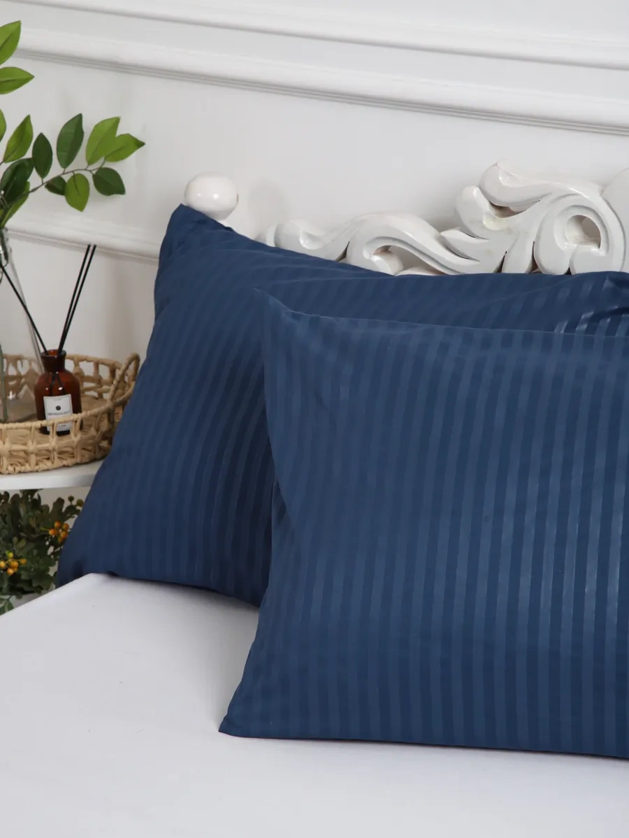 Inteteks Yastık Kılıfları 50x70 2 Adet Fermuarlı Polyzaten Çizgili 250131547 Pamuk