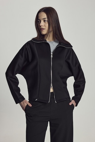 Scorp Astera Kadın Fermuarlı Sweatshirt Siyah Standart